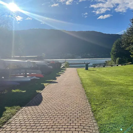 Daire Seeappartement Luna Am Ossiachersee Mit Privatem Seezugang, Hallenbad, Skiarena Gerlitzen