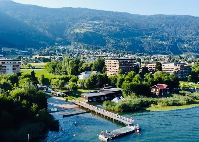 Seeappartement Luna Am Ossiachersee Mit Privatem Seezugang, Hallenbad, Skiarena Gerlitzen * Bodensdorf